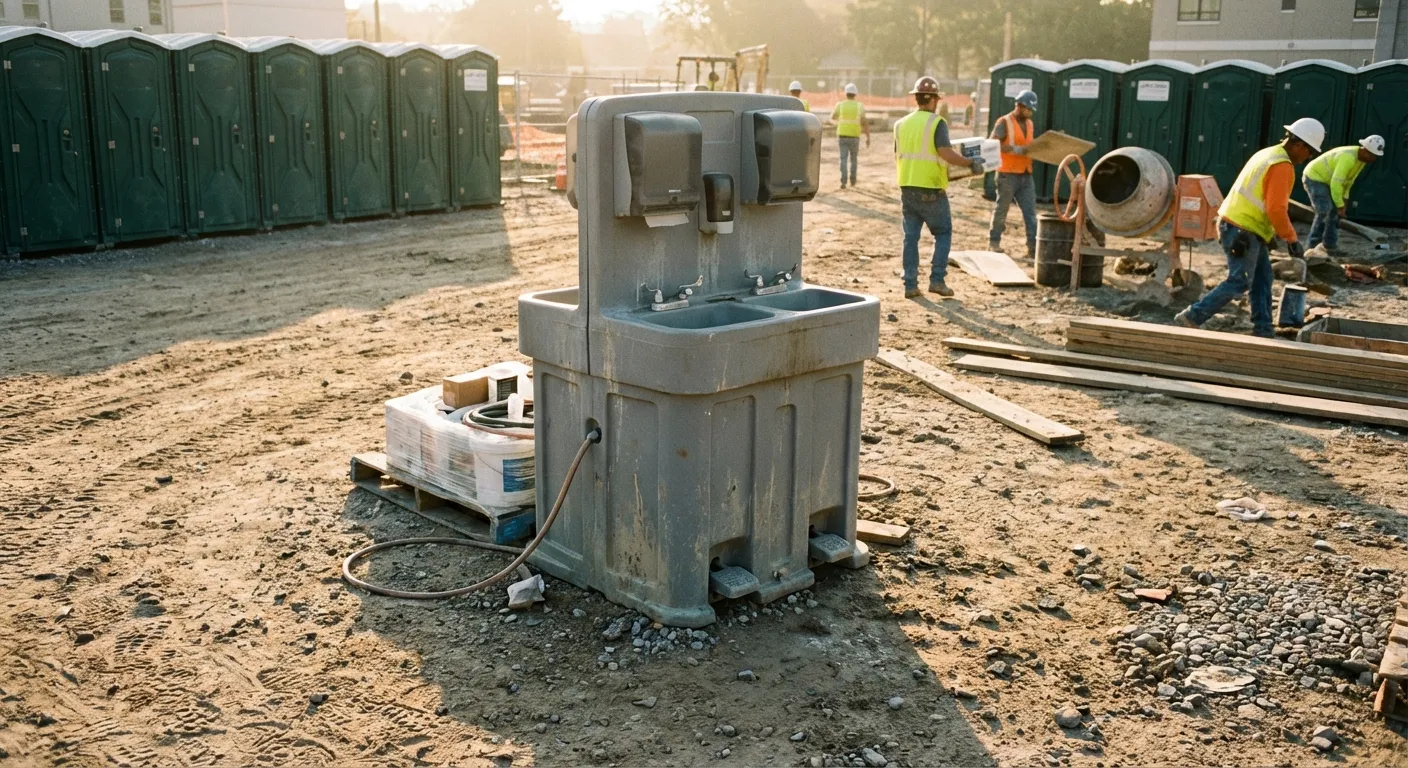 Hand wash station delivery and setup in Merced, CA