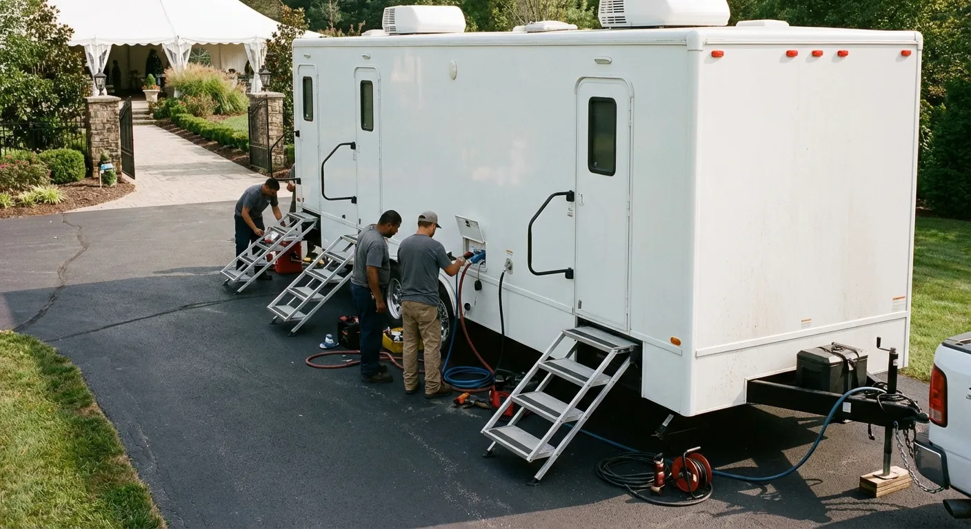 Luxury Restroom Trailer in Merced, CA