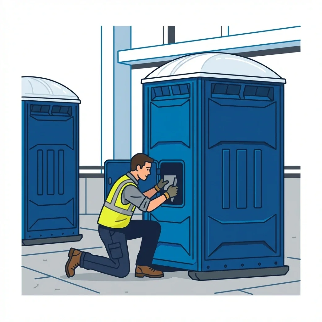 High-rise construction site sanitation logistics in Merced, CA